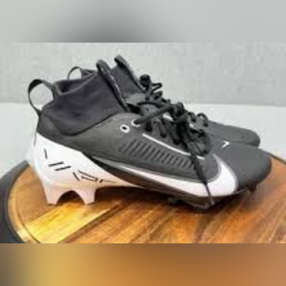 Nike Black and White Football Cleats